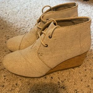 Toms Wedge Ankle Bootie